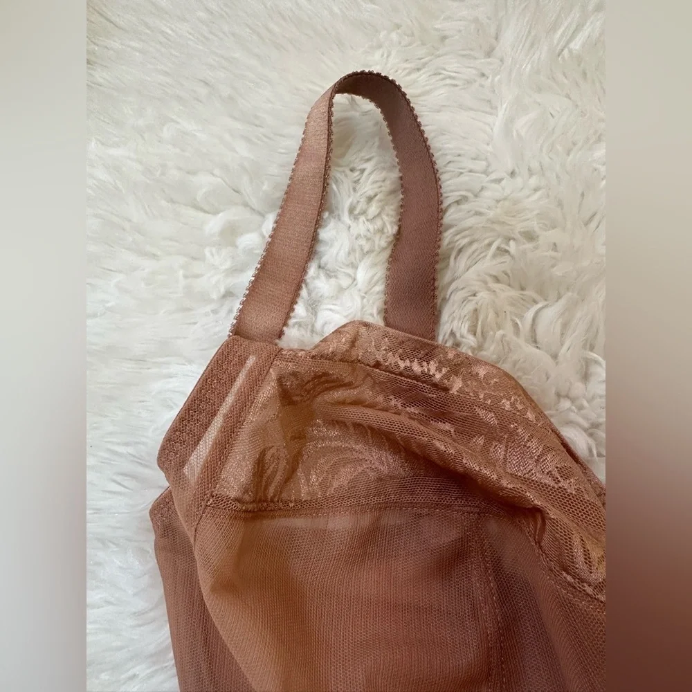 Fantasie Devote  Bra Womens 34 K Tan Mesh Underwired Side Support full coverage - Picture 6 of 8